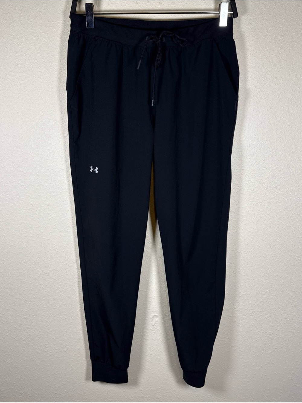 Under Armour Women's UA Armour Sport Woven Pants 1348447 Black Athleisure S